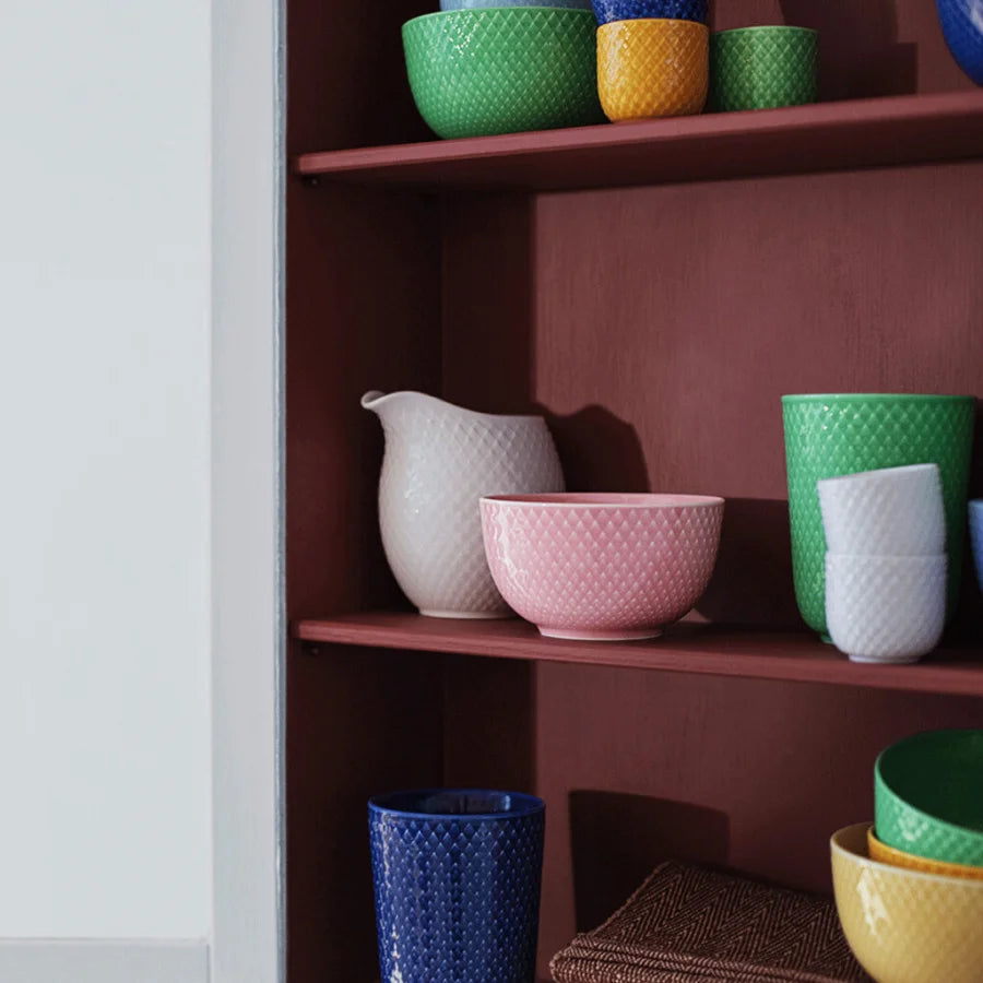 LYNGBY PORCELÆN RHOMBE COLOR, SKÅL Ø11 CM, ROSA