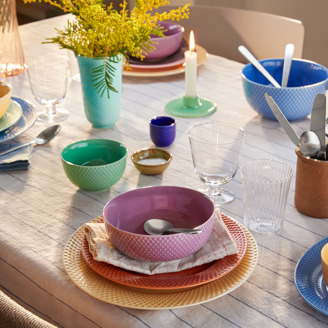 LYNGBY PORCELÆN RHOMBE COLOR, SKÅL Ø11 CM, GRØN