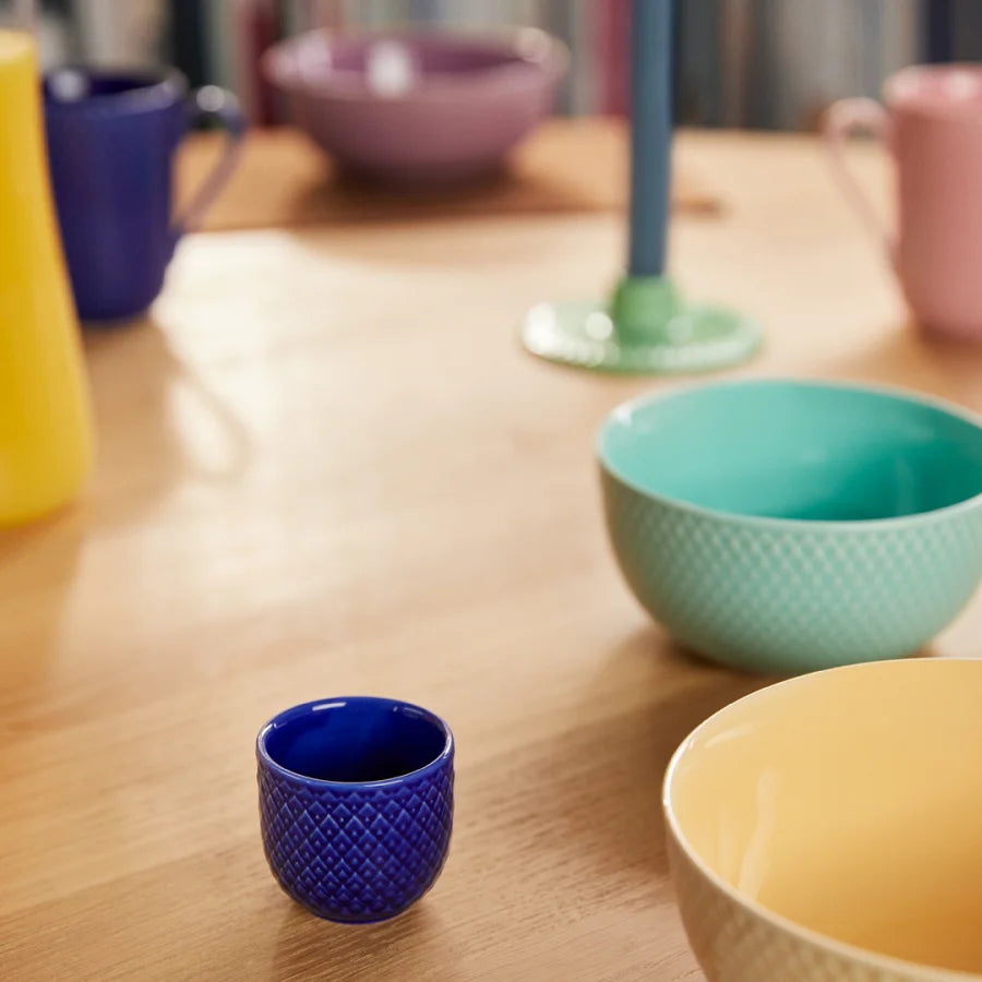 LYNGBY PORCELÆN RHOMBE COLOR, SKÅL Ø13 CM, AQUA