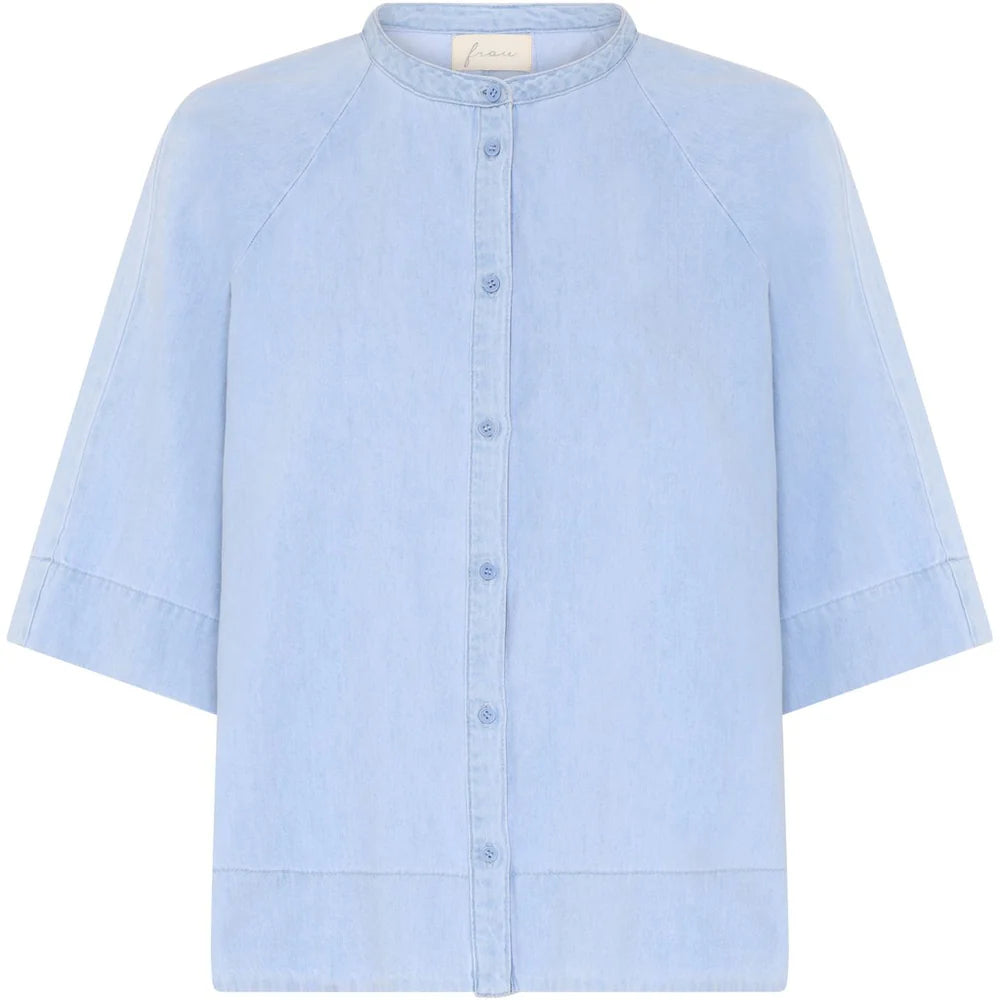 Abu Dhabi denim skjorte 3/4 - Light Blue Denim