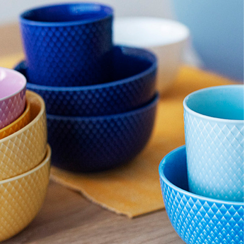 LYNGBY PORCELÆN RHOMBE COLOR, KRUS MØRKEBLÅ