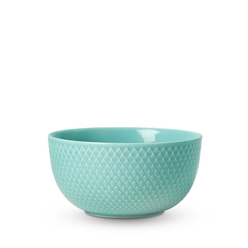 LYNGBY PORCELÆN RHOMBE COLOR, SKÅL Ø13 CM, AQUA