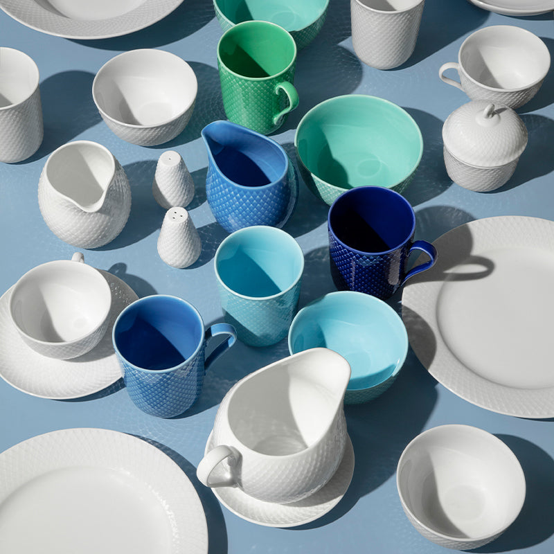 LYNGBY PORCELÆN RHOMBE COLOR, KRUS M. HANK BLÅ