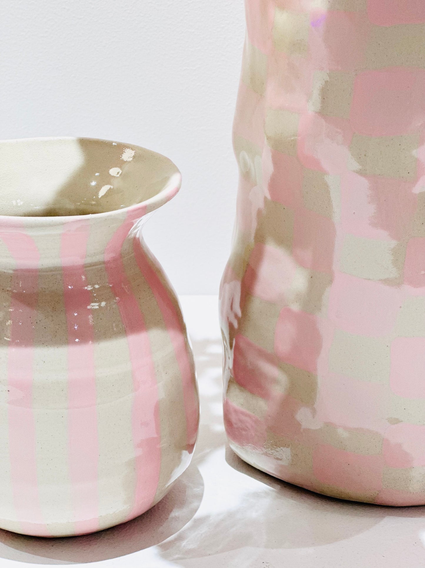 STRIBET VASE, BLUSH