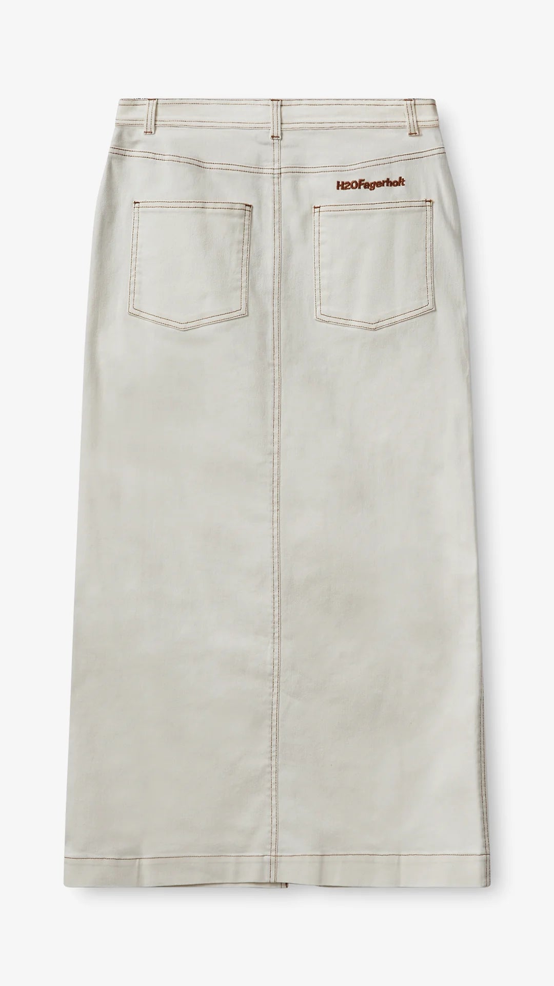 CLASSIC JEANS SKIRT CREAM WHITE