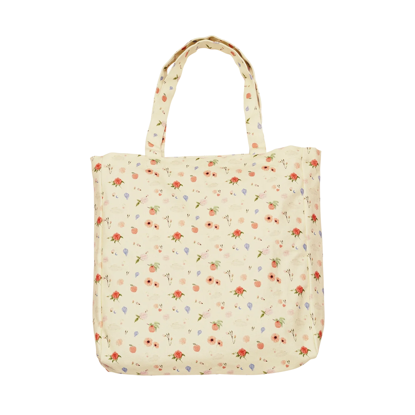 TOTEBAG, ROSES AND SHELLS