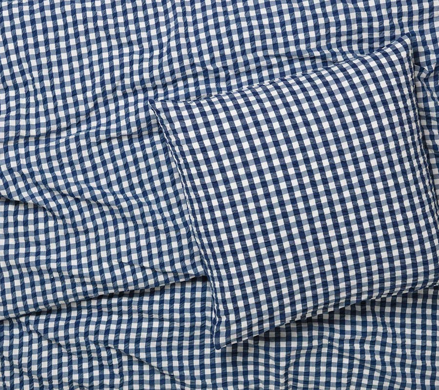 BÆK & BØLGE, MØRK BLÅ/HVID