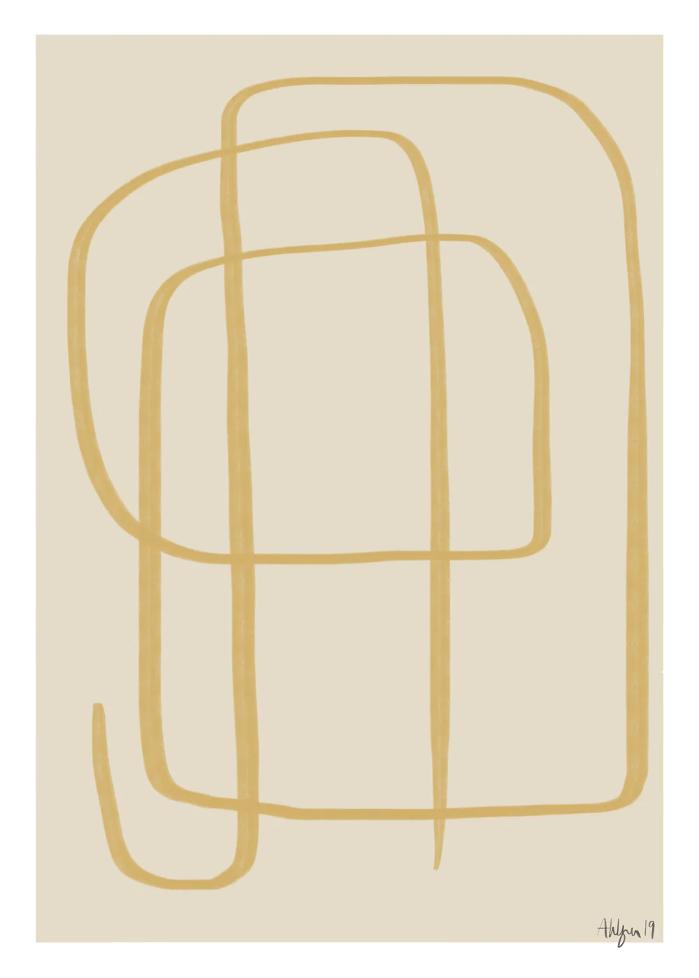 Different Ways II, Yellow By Robin Ahlgren