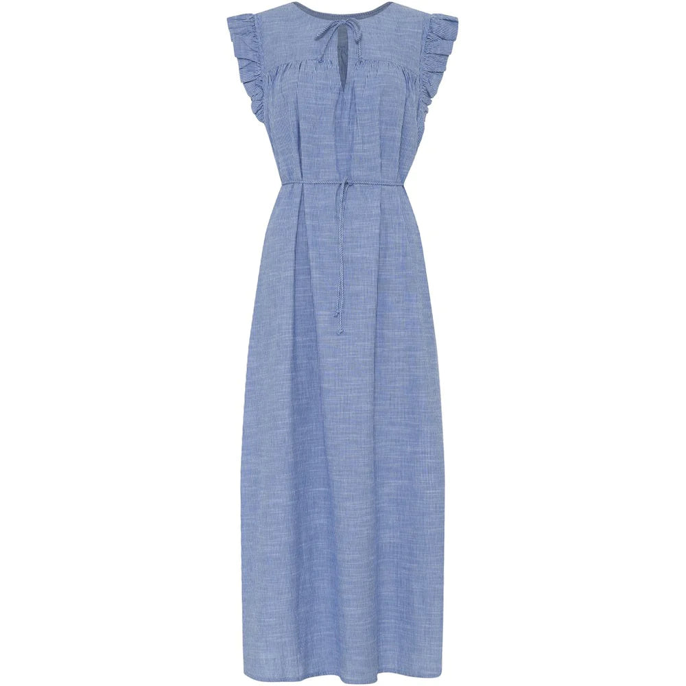Stockholm kjole - Medium Blue Stripe