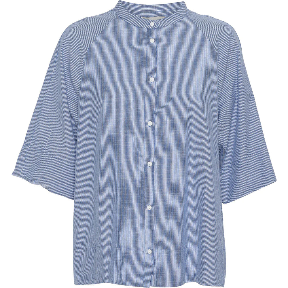 Abu Dhabi skjorte - Medium Blue Stripe