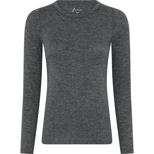 Lucca cashmere top - Dark grey melange